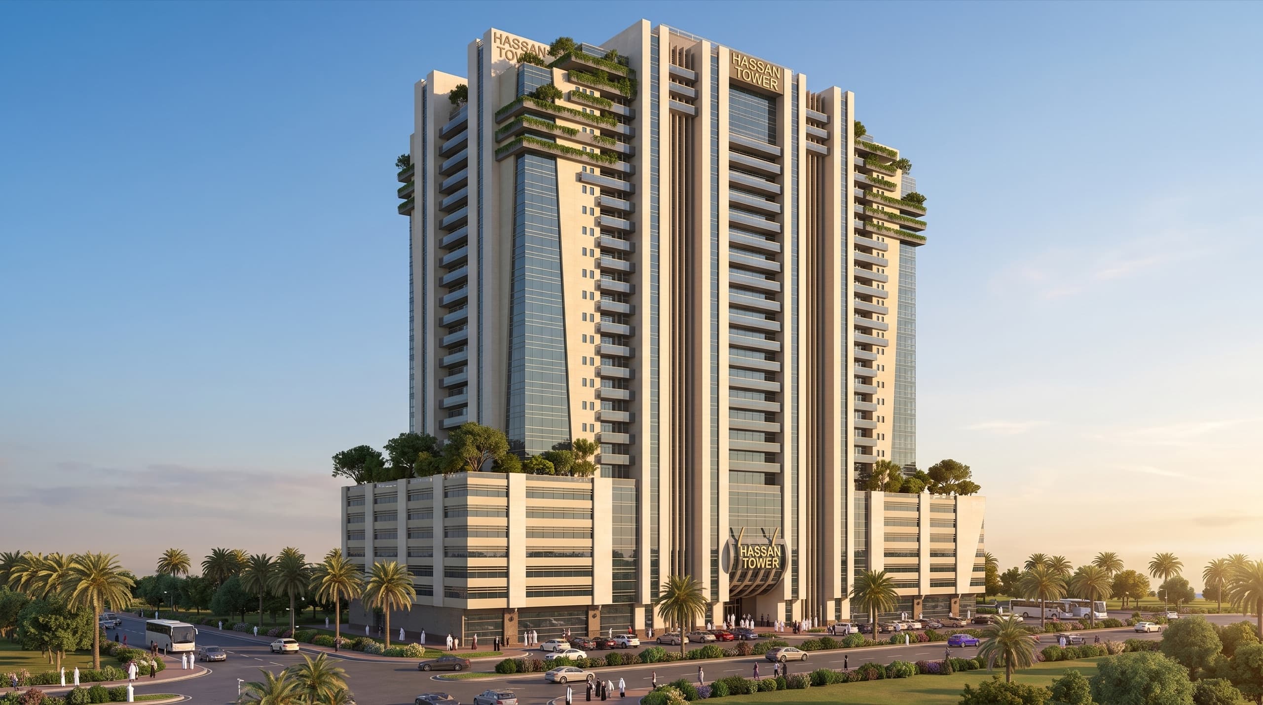 Hassan Tower 1, Sharjah — residential project by Manolia Group, view 1 of 5