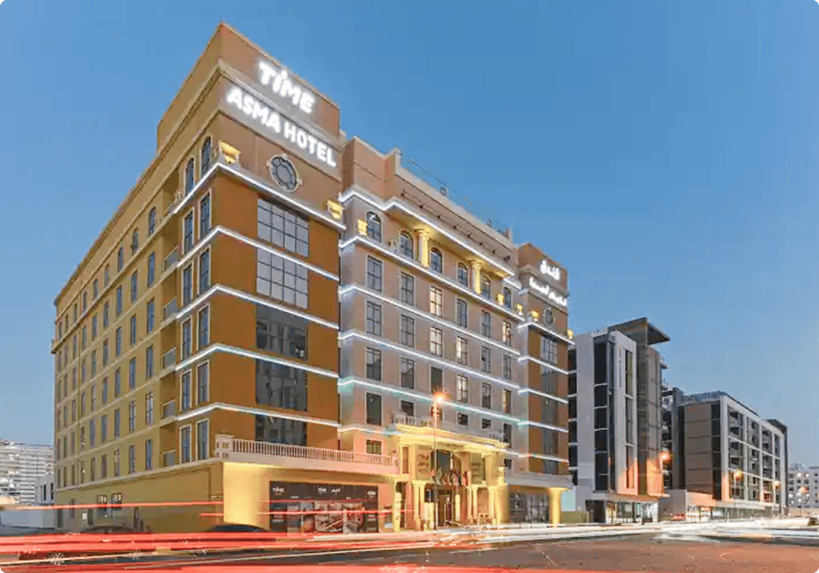 Time Asma Hotel, Dubai — hospitality project by Manolia Group, view 1 of 5