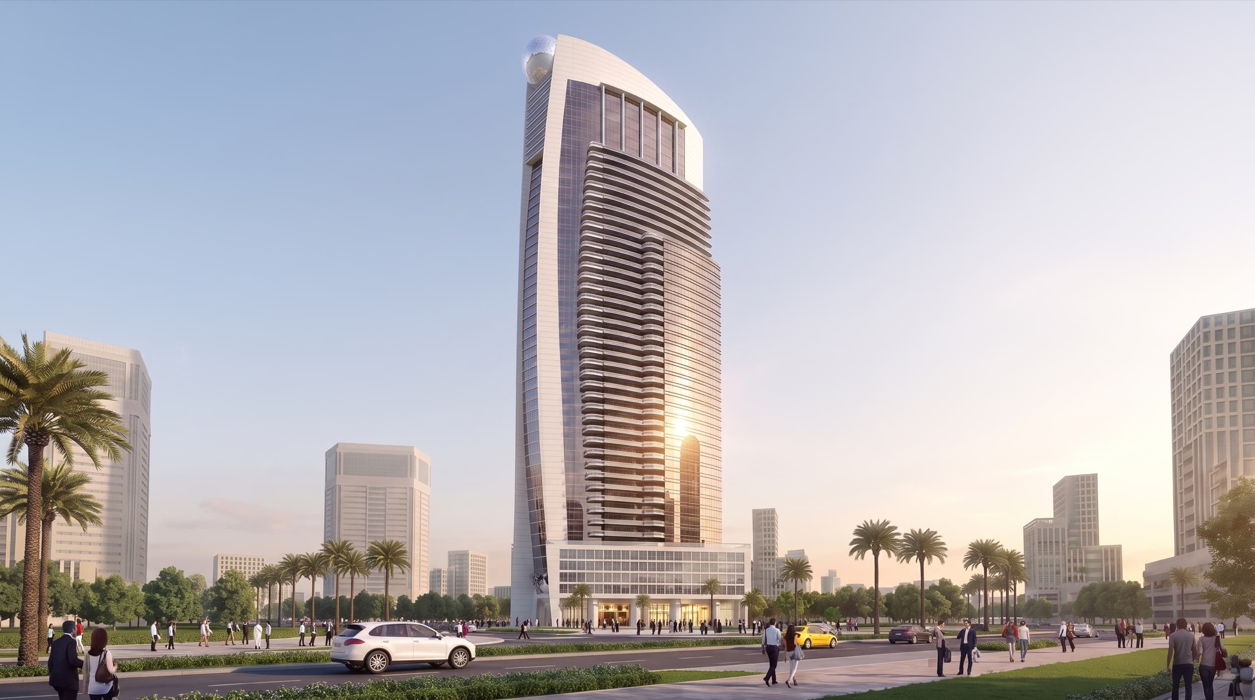 Al Mazroaa Tower, Sharjah — residential project by Manolia Group, view 1 of 4