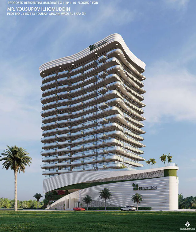 Residential Building, Dubai (G + 2P + 16)